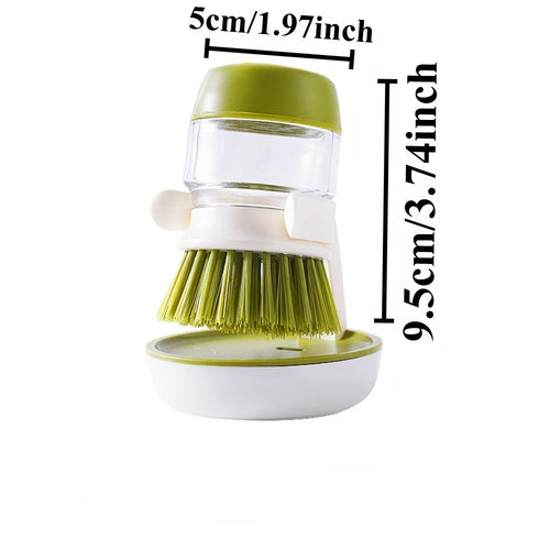 1 cepillo para ollas, cepillo de limpieza de cocina, cepillo para jabón líquido, estropajo para ollas de cocina, cepillo para lavar platos
