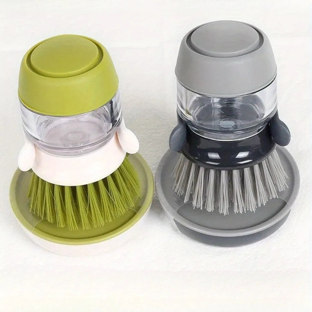 1 cepillo para ollas, cepillo de limpieza de cocina, cepillo para jabón líquido, estropajo para ollas de cocina, cepillo para lavar platos