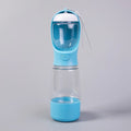 Nuevo dispensador de agua para perros de 400 ml con contenedor para bolsas de excrementos. Botella de agua portátil para mascotas 3 en 1 a prueba de fugas. Botella para comida de perro para exteriores.