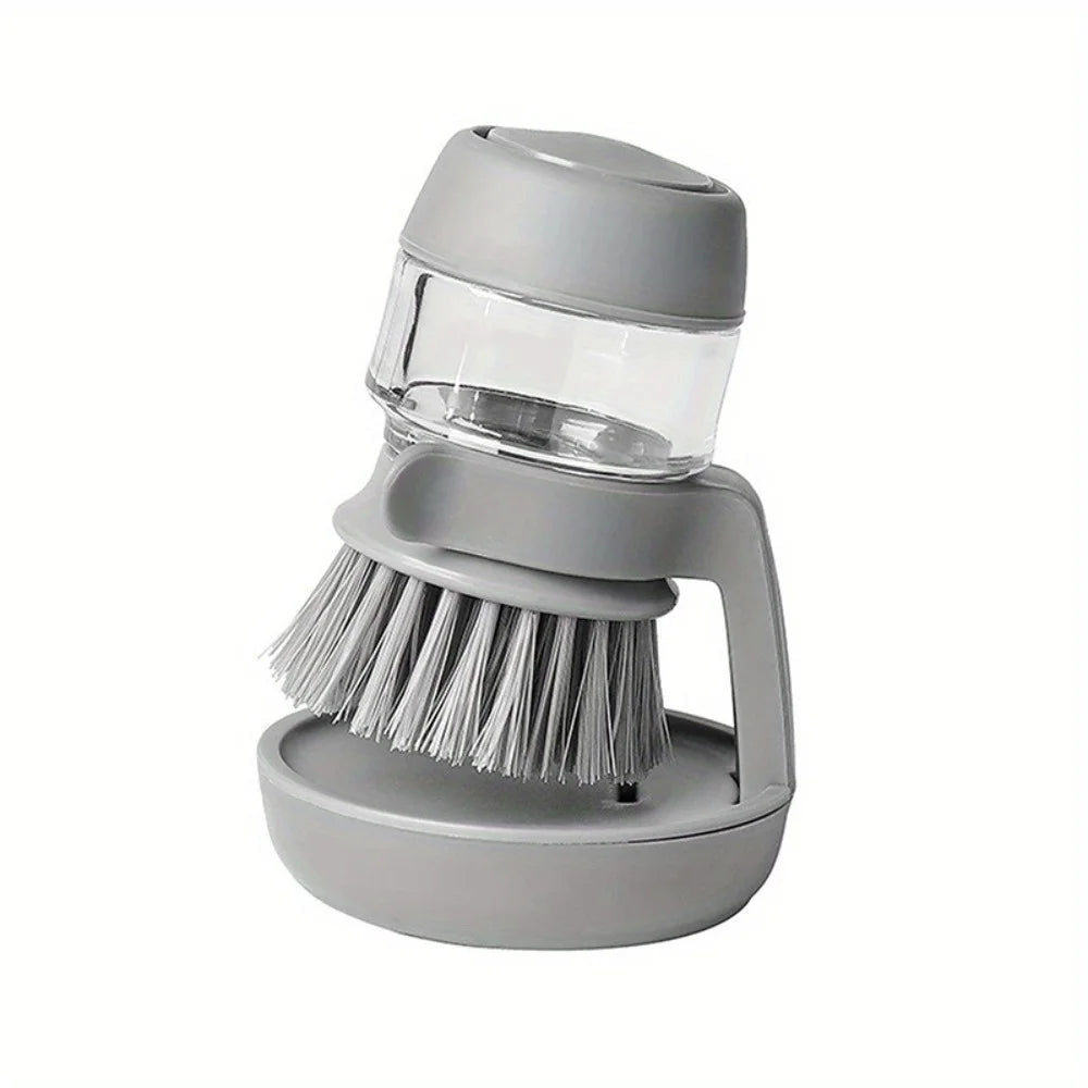 1 cepillo para ollas, cepillo de limpieza de cocina, cepillo para jabón líquido, estropajo para ollas de cocina, cepillo para lavar platos